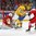 MONTREAL, CANADA - DECEMBER 31: Sweden's Lias Andersson #15 with a scoring chance against the Czech Republic's Daniel Vladar #30 while Martin Necas #8 defends during preliminary round action at the 2017 IIHF World Junior Championship. (Photo by Francois Laplante/HHOF-IIHF Images)

